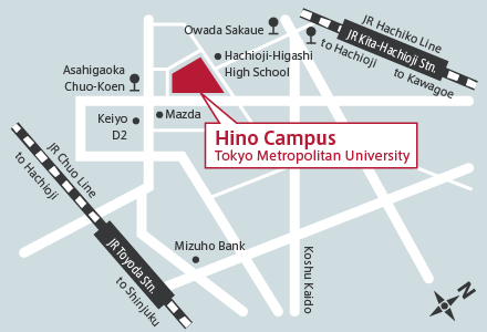 Hino campus nearby map