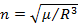 n=sqrt(mu/R3)